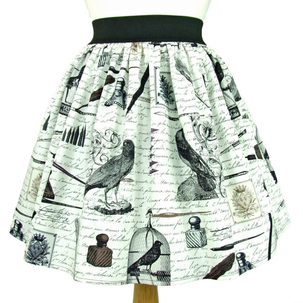 Hemet Elastic Waist Skirt - Nevermore